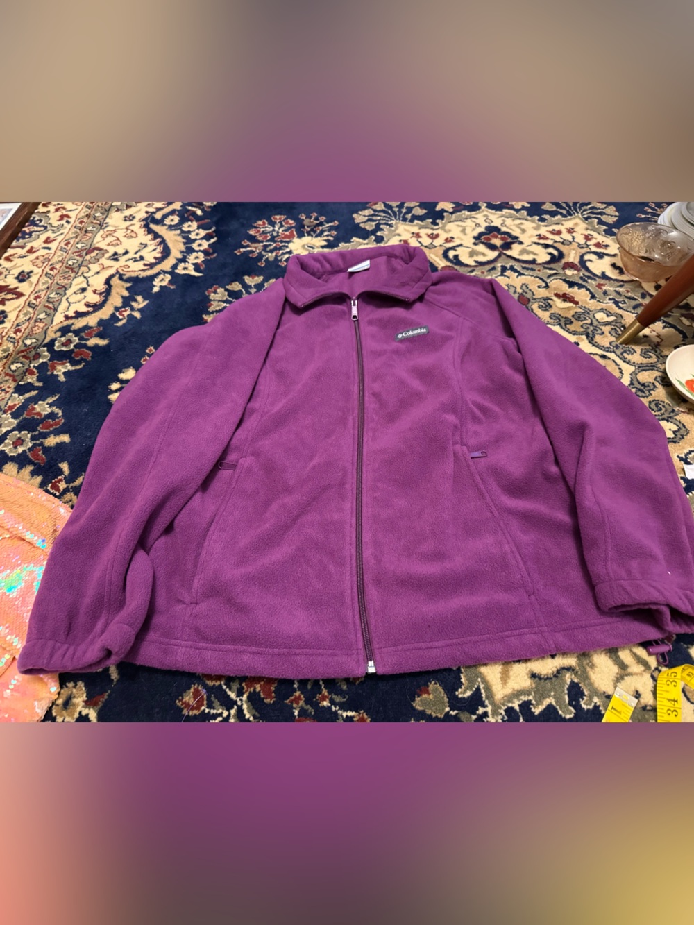 Columbia Women's purple Full-Zip Fleece Jacket